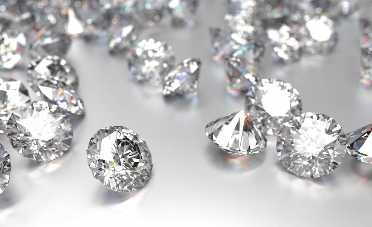 Diamonds closeup